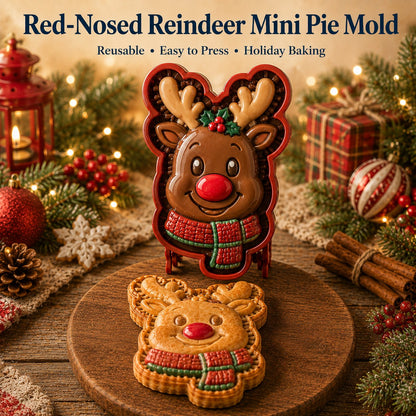 🎄 Christmas Mini Pie Moulds – 8 Festive Embossed Designs