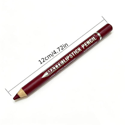 12-Piece Matte Lip Liner Set – Creamy, Long-Wear & Waterproof