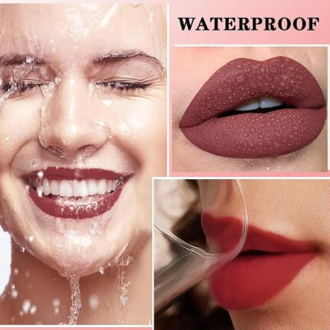 12-Piece Matte Lip Liner Set – Creamy, Long-Wear & Waterproof