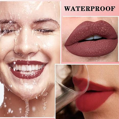 12-Piece Matte Lip Liner Set – Creamy, Long-Wear & Waterproof