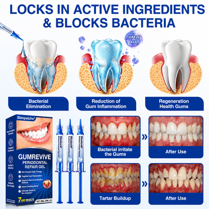 👨‍⚕️✅🦷Slimpatche® GumRevive Periodontal Repair Gel