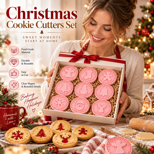 💥 Last Day! Special Sale 🎁Festive Christmas Cookie Cutter Set🥧✨