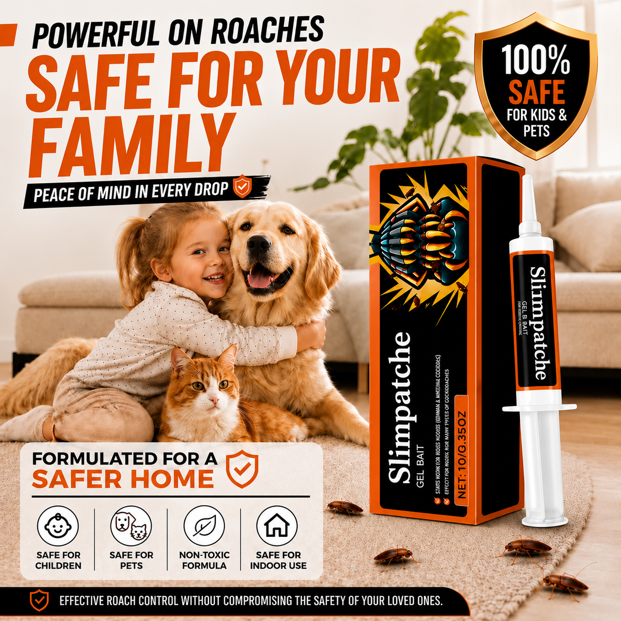 💥2026 Upgraded Formula Professional Cockroach Gel Bait – Eliminates Entire Nest